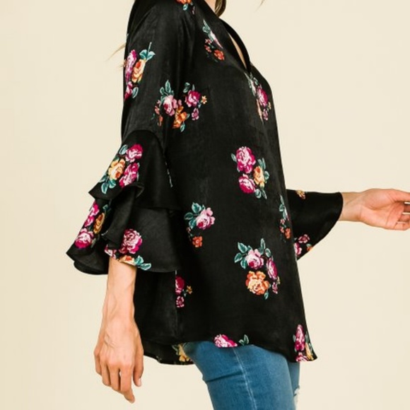 NWT ~ MISIA  Layered Sleeve Tunic Top - Picture 4 of 8